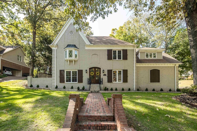 view of front of property with a front yard