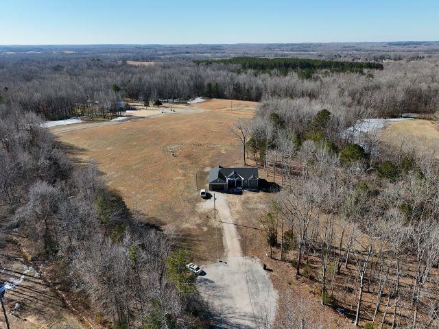 bird's eye view featuring a rural view