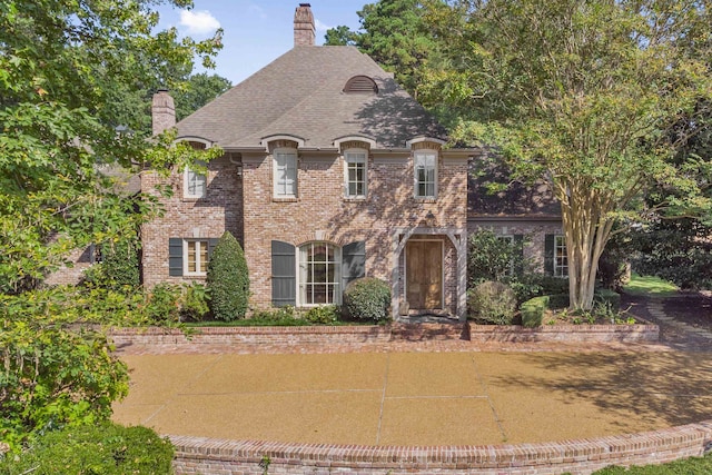 view of french country home