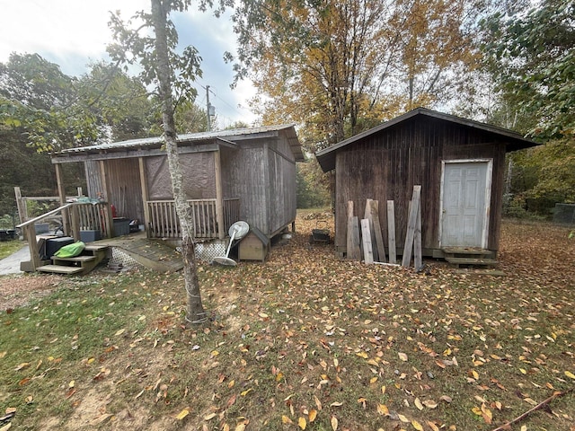 view of outbuilding