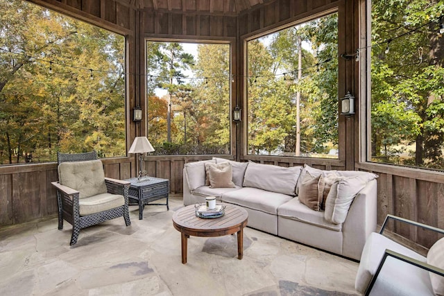 214 Mountain Brook Cv, Eads, TN 38028 - sunroom / solarium with an outdoor living space