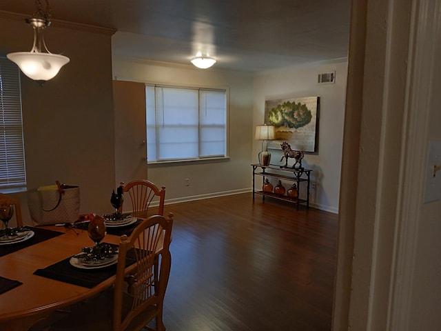 dining room featuring dark hardwood / wood-style floors