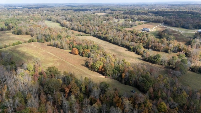 drone / aerial view featuring a rural view