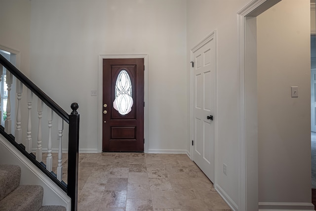 view of entrance foyer