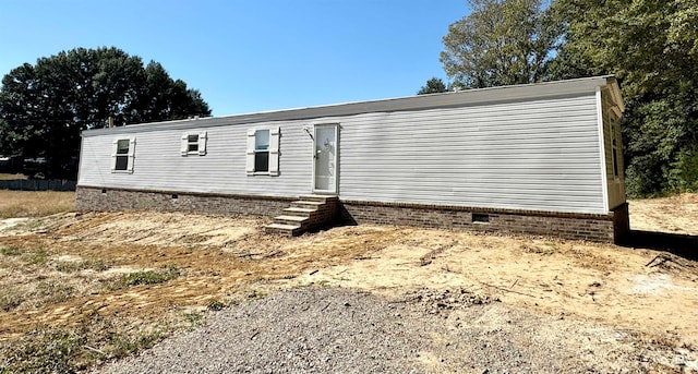 view of manufactured / mobile home