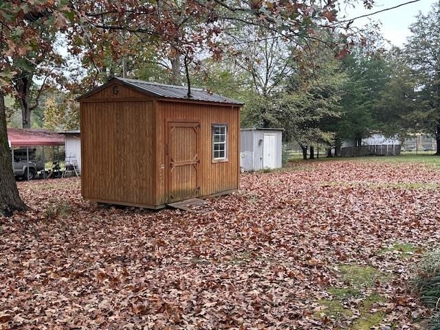 view of outdoor structure