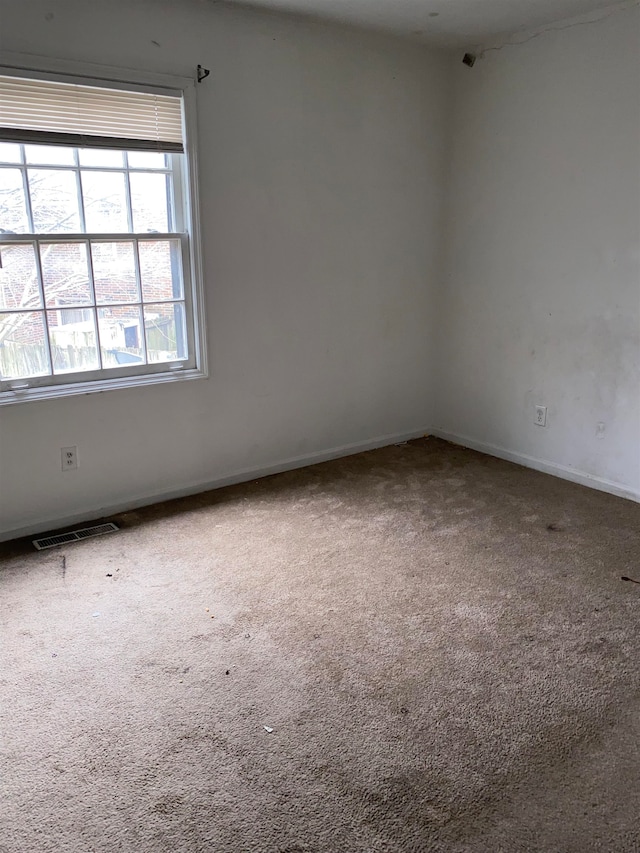 spare room featuring carpet floors