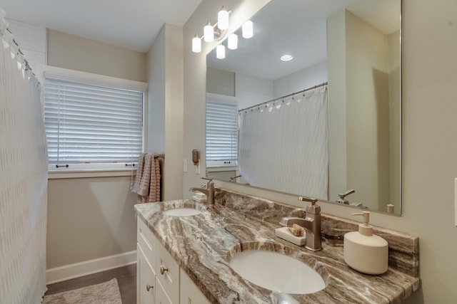 bathroom featuring vanity