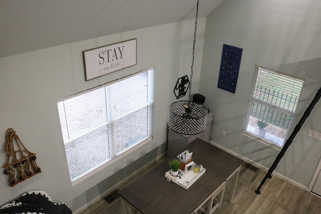 room details featuring hardwood / wood-style flooring