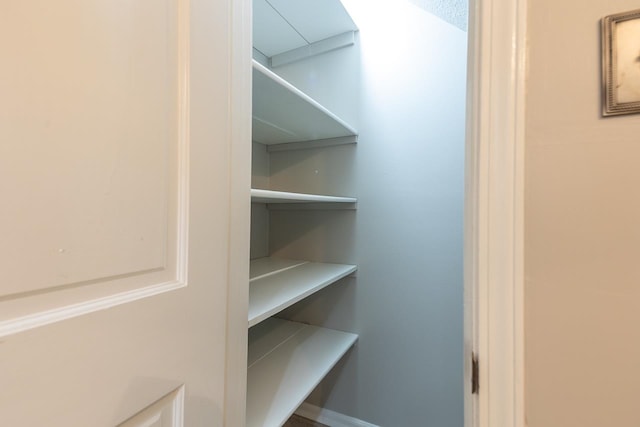 view of pantry