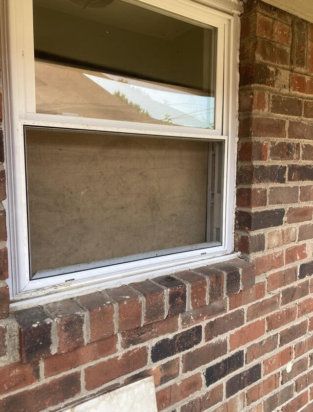 exterior details with brick siding