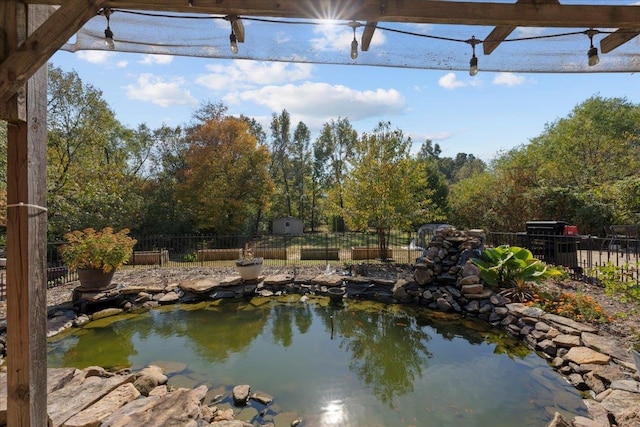 view of water feature