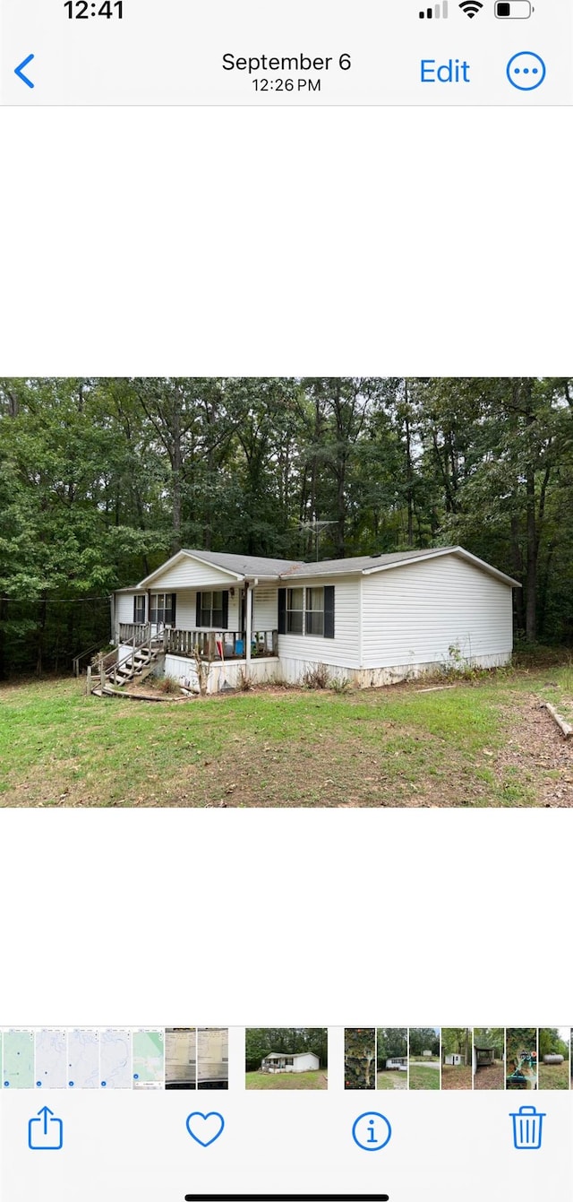 view of front of home featuring covered porch