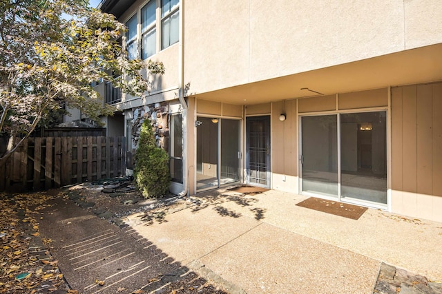 rear view of property with a patio area