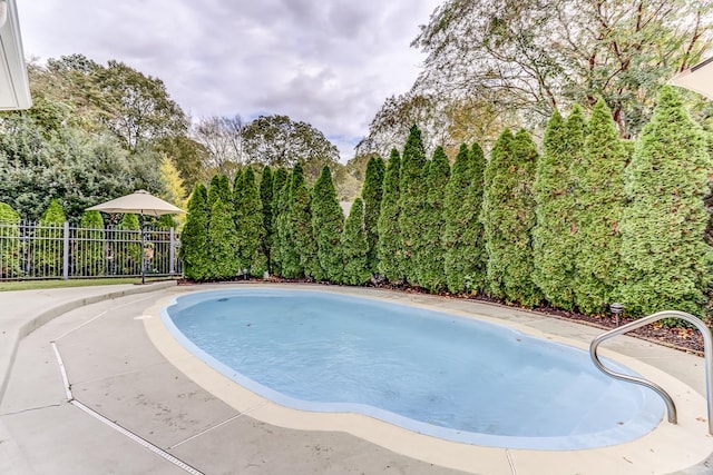 view of pool