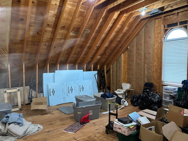 view of attic