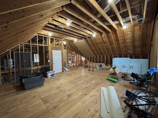 view of attic