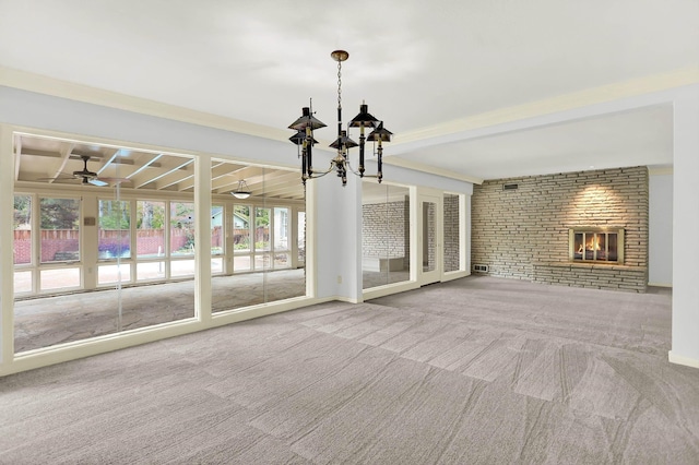 280 Waring Rd, Memphis, TN 38117 - unfurnished sunroom with beam ceiling and a chandelier