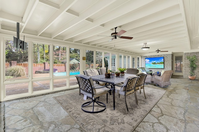 280 Waring Rd, Memphis, TN 38117 - sunroom with stone tile flooring