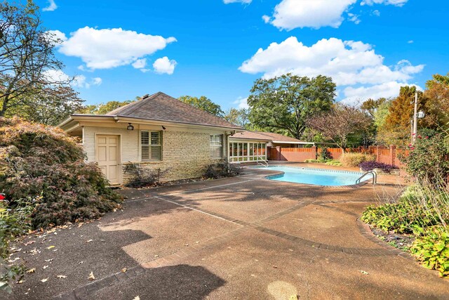 280 Waring Rd, Memphis, TN 38117 - view of swimming pool with a patio area and a fenced backyard
