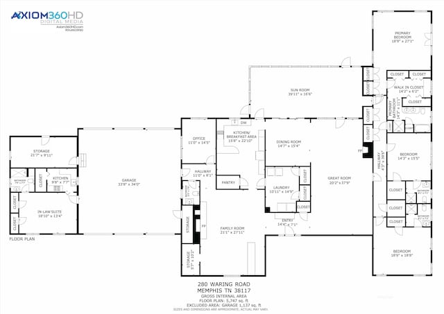 280 Waring Rd, Memphis, TN 38117 - view of room layout