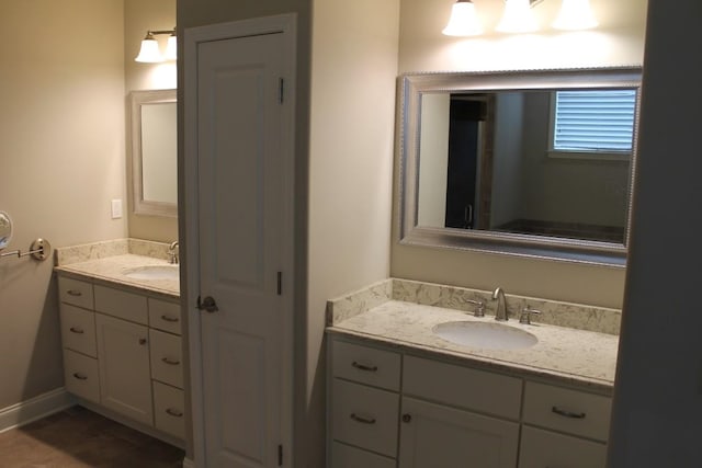 bathroom with vanity