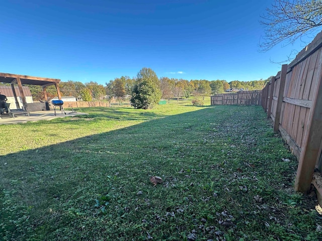 view of yard featuring a patio