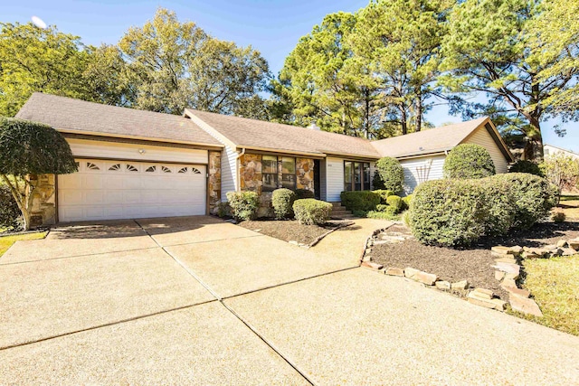 ranch-style house with a garage