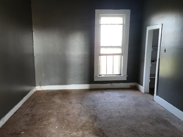 view of carpeted empty room