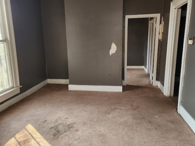 spare room featuring carpet flooring