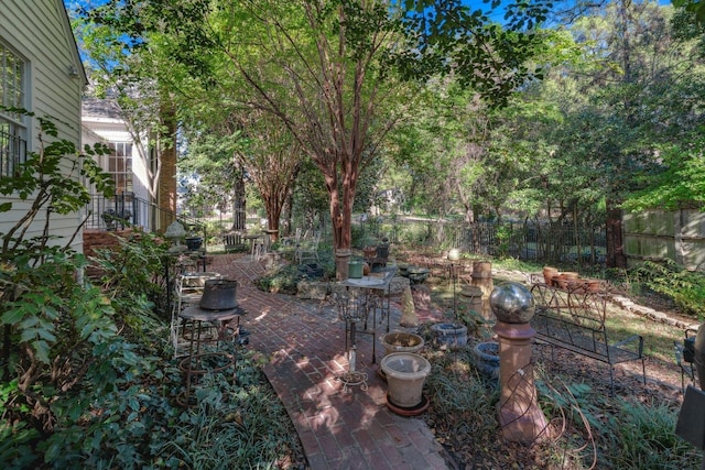 view of yard with a patio area