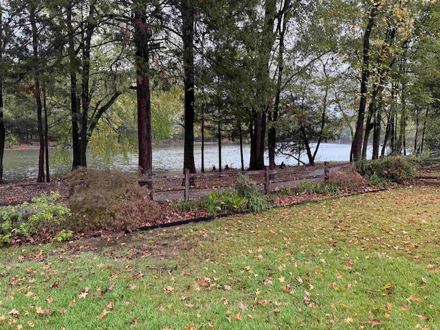 view of water feature