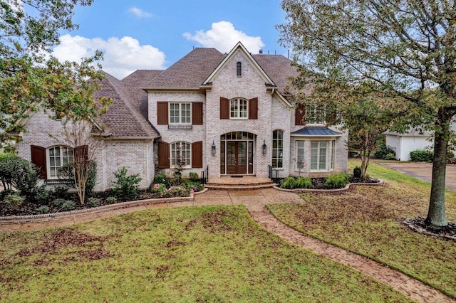 view of front of property with a front yard