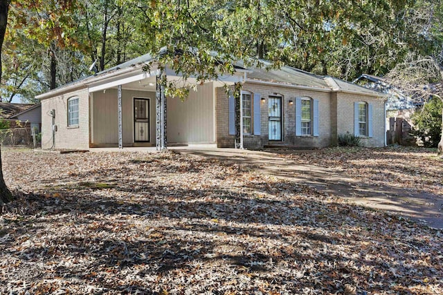 view of ranch-style house