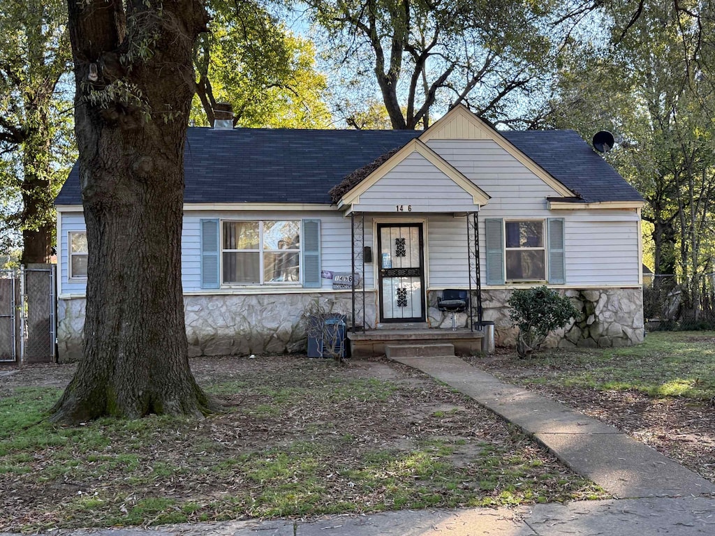 view of bungalow-style home