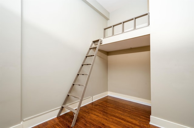 interior space with wood-type flooring