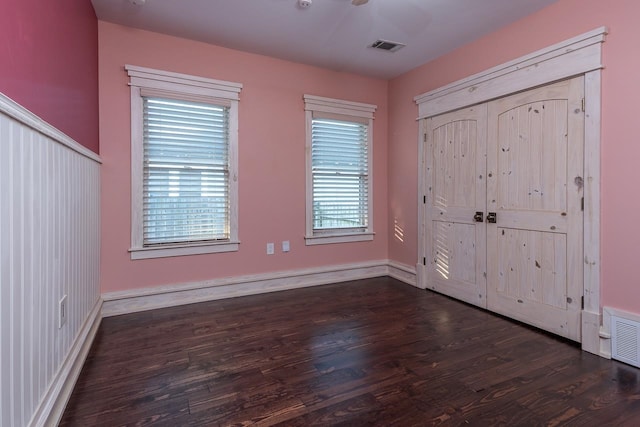 foyer featuring dark hardwood / wood-style flooring