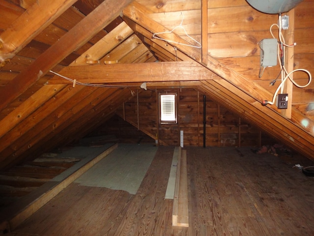 view of attic