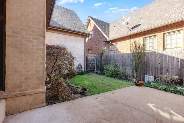 view of yard featuring a patio