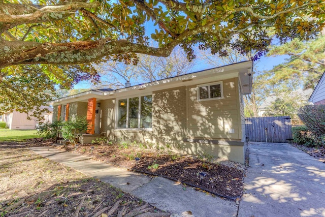 view of front of home