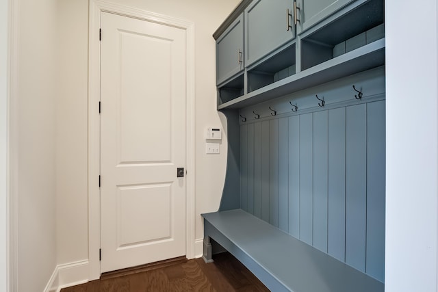 140 Magnolia Ridge Dr, Rossville, TN 38066 - mudroom featuring dark wood-style flooring and baseboards