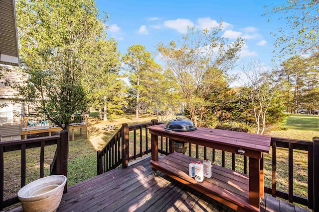 6 Laura Ln, Iuka, MS 38852 - wooden deck featuring a yard