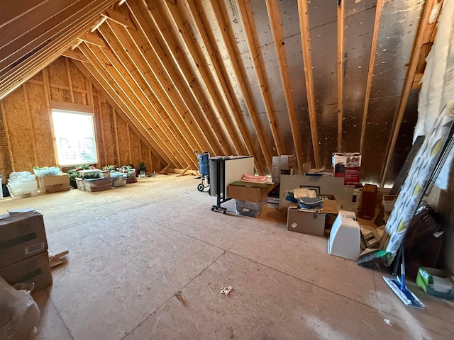 view of attic