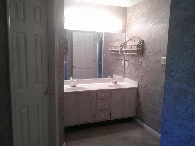 bathroom featuring vanity