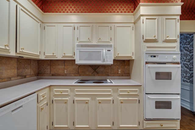 kitchen featuring white appliances