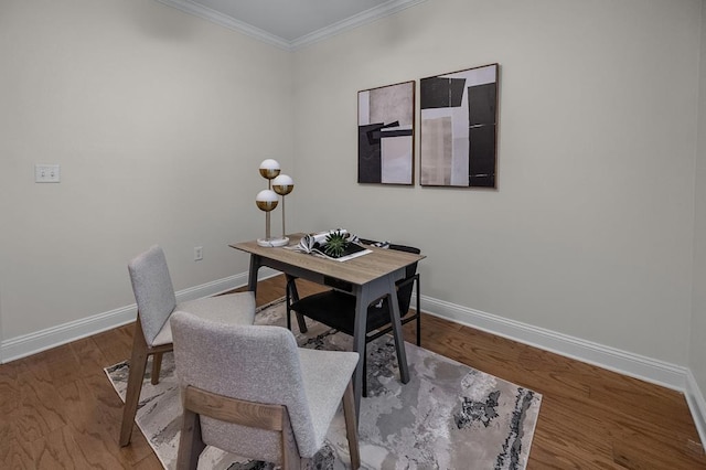 57 W Georgia Ave W Unit 102, Memphis, TN 38103 - office featuring crown molding and wood finished floors