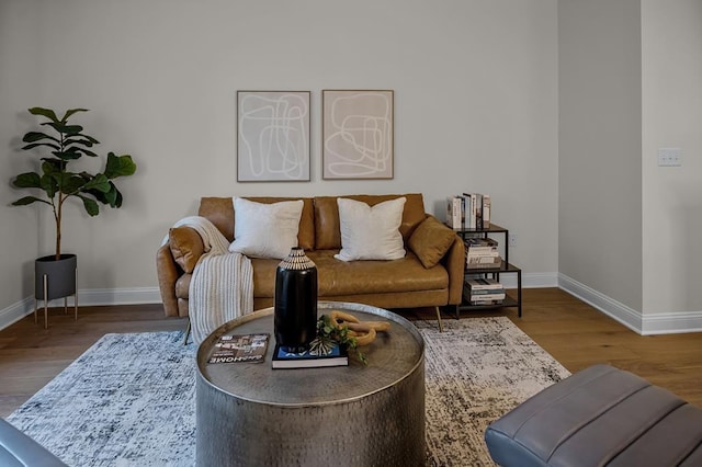 57 W Georgia Ave W Unit 102, Memphis, TN 38103 - living room featuring baseboards and wood finished floors