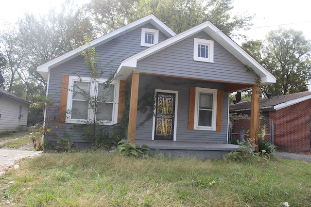 bungalow-style house with covered porch