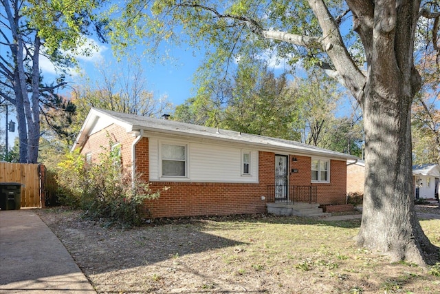 view of ranch-style house