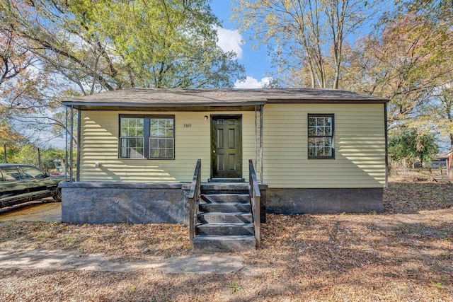 view of bungalow-style home